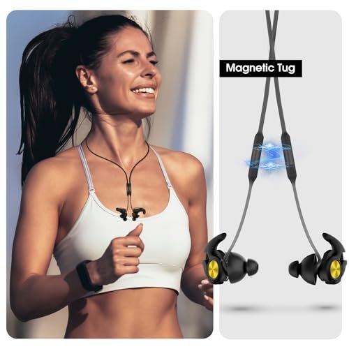 Softvox Ohrstöpsel Lanyard 2 Stück, Magnetischer Zugfester Sicherheitsverbinder, Anti-Verlust Silikonband für alle Ohrstöpsel, Kopfhörer und In-Ear-Kopfhörer mit abnehmbaren Aufsätzen