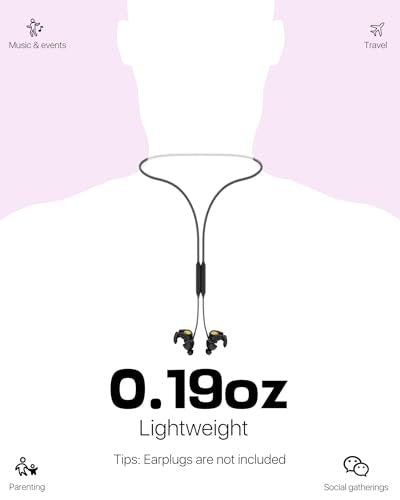 Softvox Ohrstöpsel Lanyard Verbindungskabel, Magnetisches Zugfestes Sicherheitsband – Hält Ohrstöpsel Sicher und Griffbereit, Antiverlust Silikonband für Alle Ohrstöpsel, Kopfhörer und In-Ear-Kopfhörer mit Abnehmbaren Aufsätzen