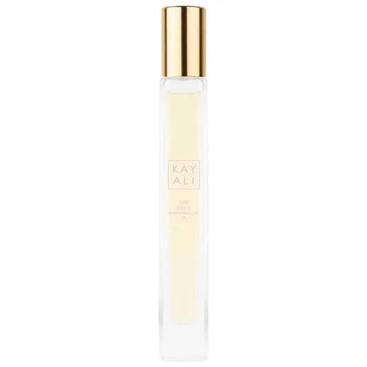 KAYALI Yum Boujee Marshmallow 81 Eau de Parfum Reisespray, 10 ml & Bonus Rosen-Augenpads