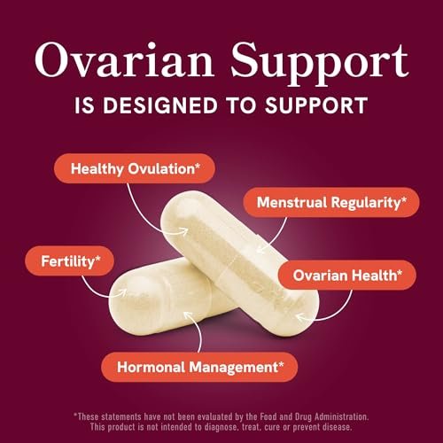 Ovarialunterstützung für Hormonbalance bei Frauen | Gesunder Eisprung, Menstruationszyklus & reproduktive Gesundheit | DIM-Ergänzung mit Myo-Inositol & D-Chiro-Inositol & Folat-Komplex | 30-Tage-Vorrat