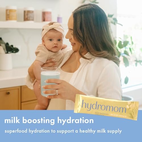 Boobie Hydromom Superfood Electrolyte Drink Mix, Blaubeer-Zitronen-Limonade | Erfrischender Energie- und Hydratations-Boost für Mamas | Für Schwangerschaft, Stillzeit & darüber hinaus, 10 Portionsbeutel