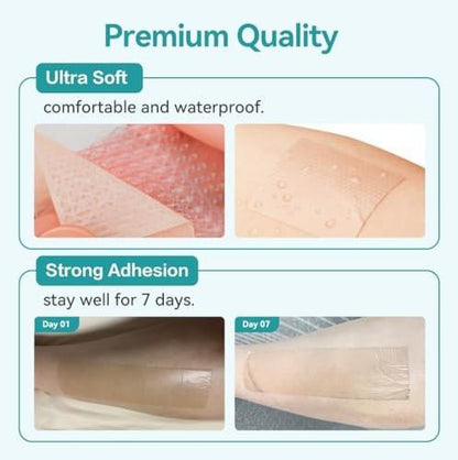 Dimora Medizinisches Silikon-Narbenpflaster – Ultrawelche Silikon-Narbenband (1,6" x 60" Rolle), hypoallergen, zur Narbenentfernung nach Operationen, Kaiserschnitt, Bauchdeckenstraffung, Keloidbehandlung