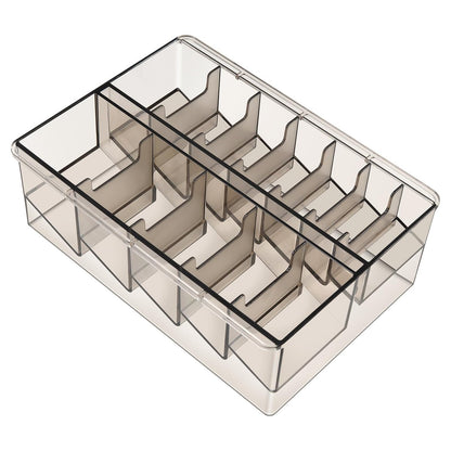 Perfitech Clipper Guard Aufbewahrung mit 12 Fächern – Robustes PC-Material, Transparent