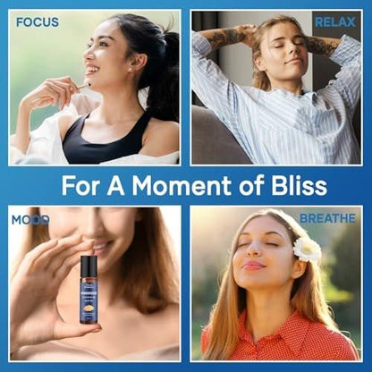 Weihrauch Ätherisches Öl Roll-On Mischung 10 ml – Reines, natürliches Öl mit Traubenkernöl für Aromatherapie & Hautpflege – Nexon Botanics
