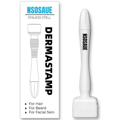 NSOSAUE Dermastamp für Haare & Bart – Mikro-Exfoliationswerkzeug für Frauen und Männer