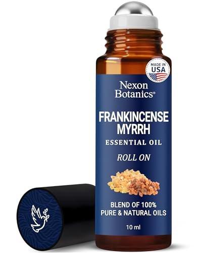 Weihrauch & Myrrhe Ätherisches Öl Roll-On 10ml – 100% reine, natürliche & verdünnte Ölmischung für Aromatherapie & Hautpflege – Nexon Botanics