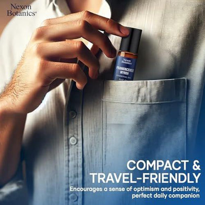 Weihrauch & Myrrhe Ätherisches Öl Roll-On 10ml – 100% reine, natürliche & verdünnte Ölmischung für Aromatherapie & Hautpflege – Nexon Botanics