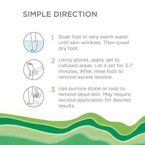 Lee Beauty Professional Gel Callus Remover für Füße - 8 oz - Pfefferminz Schnellwirkende Formel, Extra Stark für rissige Fersen & abgestorbene Haut (1er Pack)