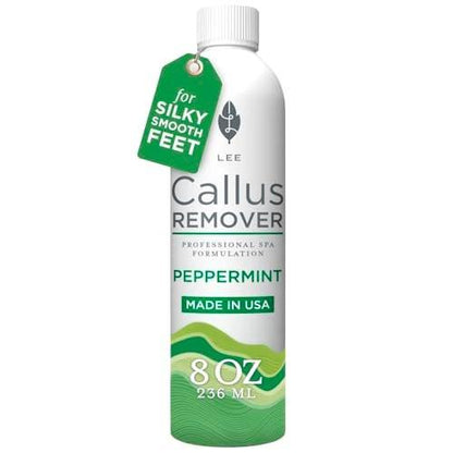 Lee Beauty Professional Gel Callus Remover für Füße - 8 oz - Pfefferminz Schnellwirkende Formel, Extra Stark für rissige Fersen & abgestorbene Haut (1er Pack)