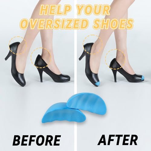 YISYFOOT Schuhfüller für zu große Schuhe – Einlegesohlen für Damen und Herren (M: eine halbe bis ganze Größe größer)