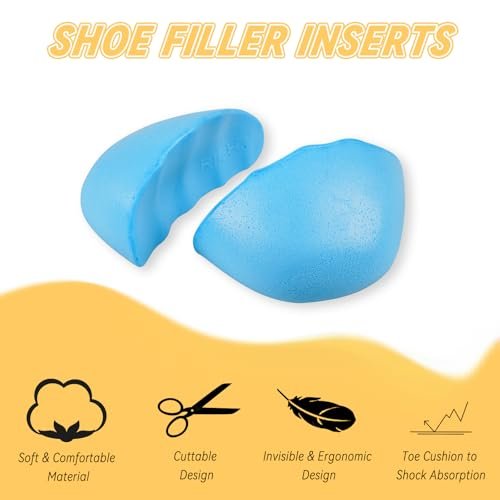 YISYFOOT Schuhfüller für zu große Schuhe – Einlegesohlen für Damen und Herren (M: eine halbe bis ganze Größe größer)