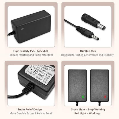 24V-25.2V Massage Gun Ladegerät für Hypervolt, Toloco, AERLANG, Darkiron, HARDNEX, VYBE, LifePro, Legiral – Ersatz-Ladekabel für Tiefengewebs-Massagegeräte