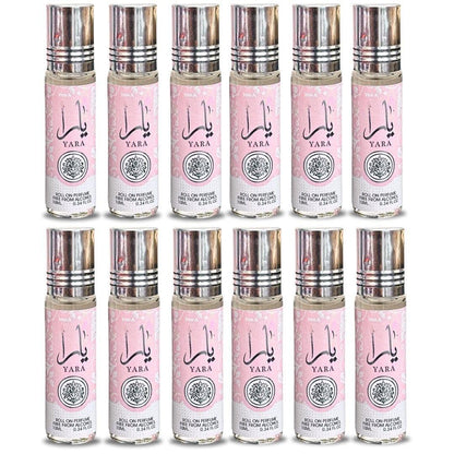 Lattafa Yara Roll-On Parfümöl - Variationen (0,34 Fl Oz / 10 ml, 12er Pack)