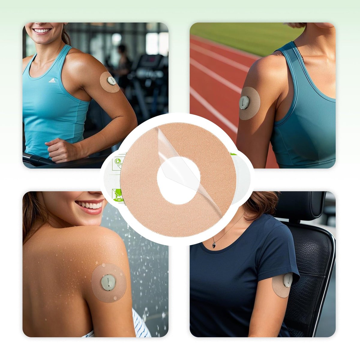 Onida Dexcom G7 Haftpflaster 20 Stück – Wasserdichte Überpflaster für Dexcom G7 & Stelo CGM, vorgeschnittene Sensorschutzabdeckung