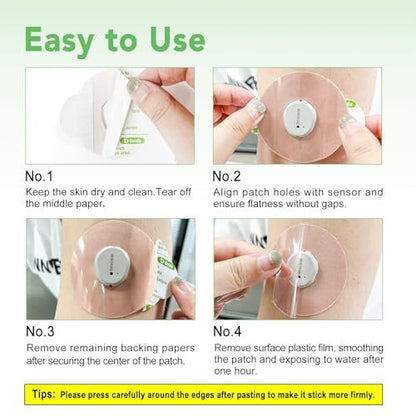 Onida Dexcom G7 Haftpflaster 20 Stück – Wasserdichte Überpflaster für Dexcom G7 & Stelo CGM, vorgeschnittene Sensorschutzabdeckung