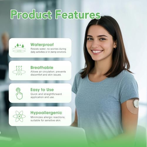 Onida Dexcom G7 Haftpflaster 20 Stück – Wasserdichte Überpflaster für Dexcom G7 & Stelo CGM, vorgeschnittene Sensorschutzabdeckung