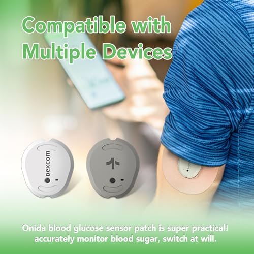 Onida Dexcom G7 Haftpflaster 20 Stück – Wasserdichte Überpflaster für Dexcom G7 & Stelo CGM, vorgeschnittene Sensorschutzabdeckung