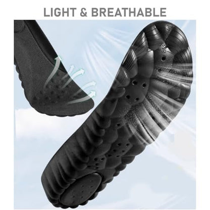 VivoFoot 2 Paar Memory Foam Einlegesohlen für Herren & Damen, 4D Cloud-Polsterung, weiche Komforteinlagen für langes Stehen und Gehen, Stoßdämpfung, zuschneidbar (Herren 7-11, Schwarz)