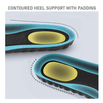 VivoFoot 2 Paar Memory Foam Einlegesohlen für Herren & Damen, 4D Cloud-Polsterung, weiche Komforteinlagen für langes Stehen und Gehen, Stoßdämpfung, zuschneidbar (Herren 7-11, Schwarz)