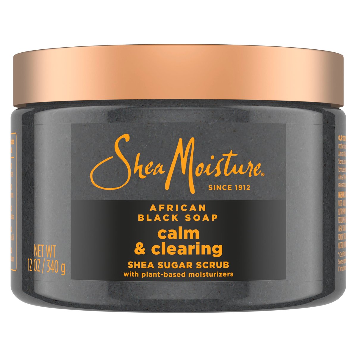 SheaMoisture Sugar Body Scrub African Black Soap – 12 oz für gesunde, strahlende Haut
