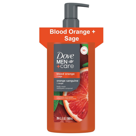 DOVE MEN + CARE Feuchtigkeitsspendendes Duschgel für Männer | Blutorange + Salbei, 740 ml