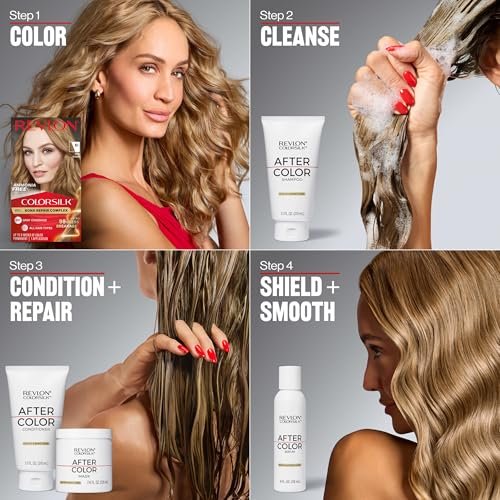 Revlon ColorSilk mit Bond Repair Complex, permanente Haarfarbe, 100% Grauabdeckung, ammoniakfrei, veganes Keratin, 45 Bright Auburn, 3er-Pack