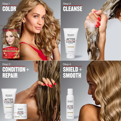 Revlon ColorSilk mit Bond Repair Complex, permanente Haarfarbe, 100% Grauabdeckung, ammoniakfrei, veganes Keratin, 45 Bright Auburn, 3er-Pack