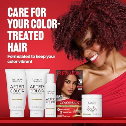 Revlon ColorSilk mit Bond Repair Complex, permanente Haarfarbe, 100% Grauabdeckung, ammoniakfrei, veganes Keratin, 45 Bright Auburn, 3er-Pack