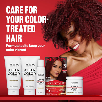 Revlon ColorSilk mit Bond Repair Complex, permanente Haarfarbe, 100% Grauabdeckung, ammoniakfrei, veganes Keratin, 45 Bright Auburn, 3er-Pack
