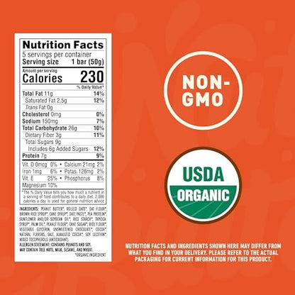 Clif Nut Butter Bar - Sortenpaket - Erdnussbutter-Energieriegel - Nicht-GVO - USDA Bio - Pflanzlich - Niedriger glykämischer Index - 1,76 oz (12er-Pack)