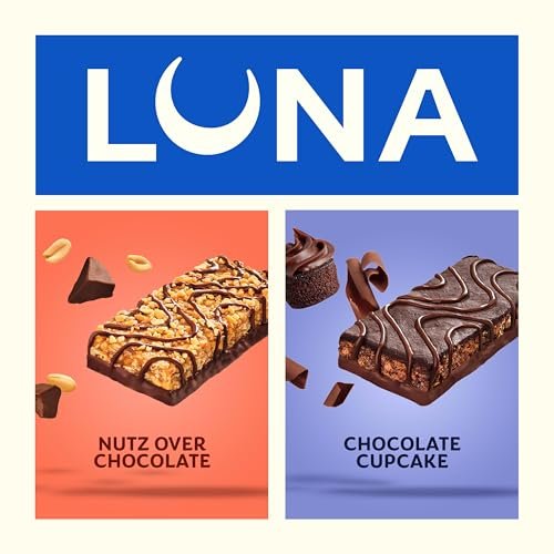 LUNA Bar - Sortenpaket - 2 Geschmacksrichtungen - glutenfreie Snackriegel - Non-GMO - Proteinriegel - mit Bio-Hafer (12er-Pack)