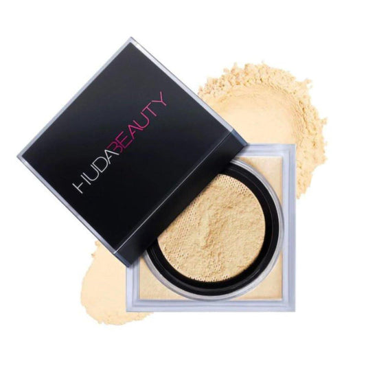 Huda Easy Bake Loose Baking & Setting Powder - Banana Bread (für helle, mittlere und gebräunte Hauttöne) - 0,71 oz / 20 g