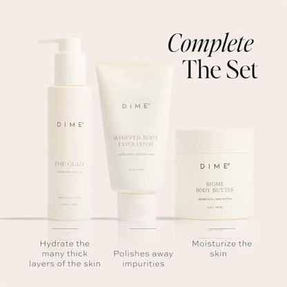 DIME Beauty Biome Body Butter – 5 Unzen, pflegende Hautbutter für gesunde Mikrobiom-Pflege