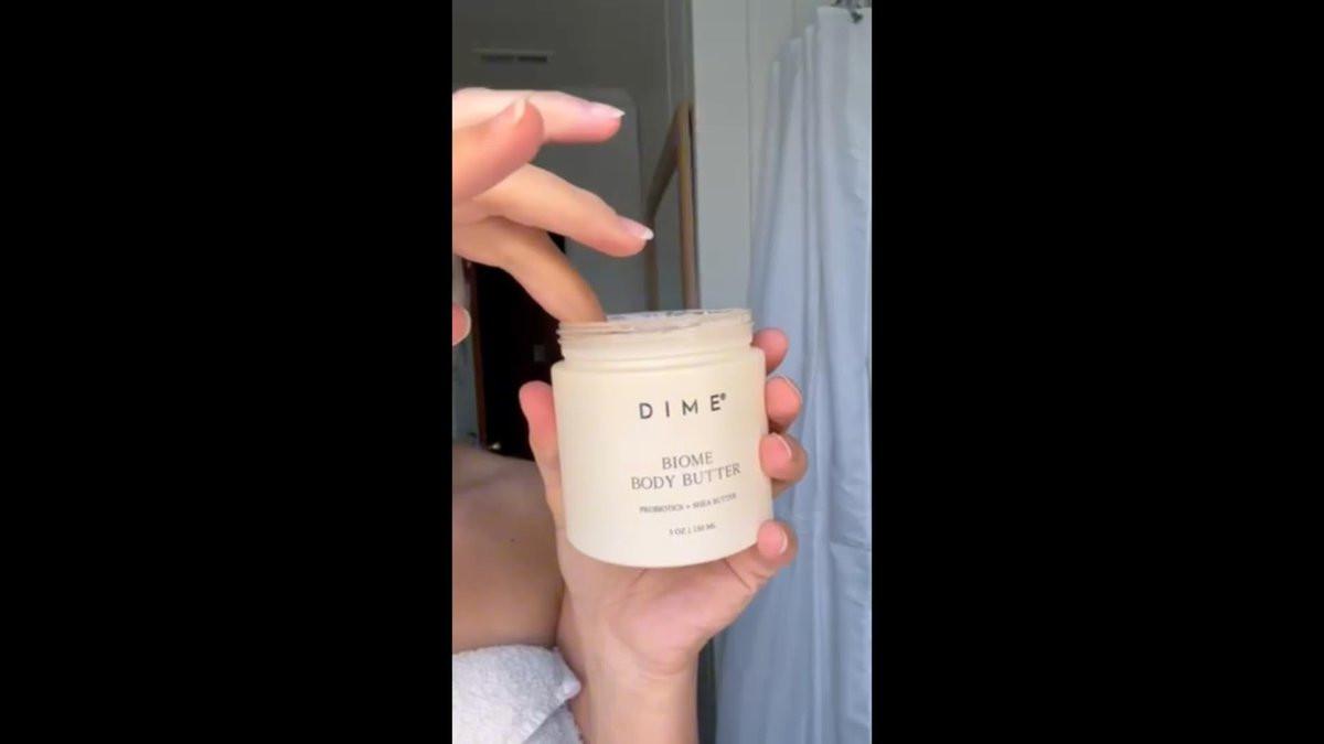 DIME Beauty Biome Body Butter – 5 Unzen, pflegende Hautbutter für gesunde Mikrobiom-Pflege