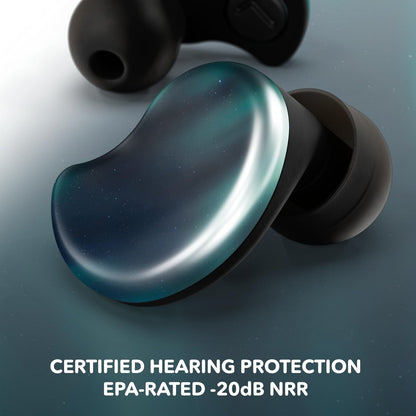 CURVD Cliq Noise Cancelling Ear Plugs – Wiederverwendbare Konzert-Ohrstöpsel mit austauschbaren Hüllen, 5 Größen und Reiseetui – Stilvoll, bequem und individuell anpassbar