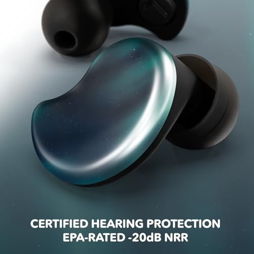 CURVD Cliq Noise Cancelling Ear Plugs – Wiederverwendbare Konzert-Ohrstöpsel mit austauschbaren Hüllen, 5 Größen und Reiseetui – Stilvoll, bequem und individuell anpassbar
