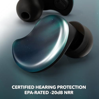 CURVD Cliq Noise Cancelling Ear Plugs – Wiederverwendbare Konzert-Ohrstöpsel mit austauschbaren Hüllen, 5 Größen und Reiseetui – Stilvoll, bequem und individuell anpassbar