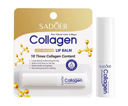 Sadoer Collagen Lippenbalsam – Feuchtigkeitsspendend, Beruhigend, Lang anhaltender Schutz für alle Jahreszeiten