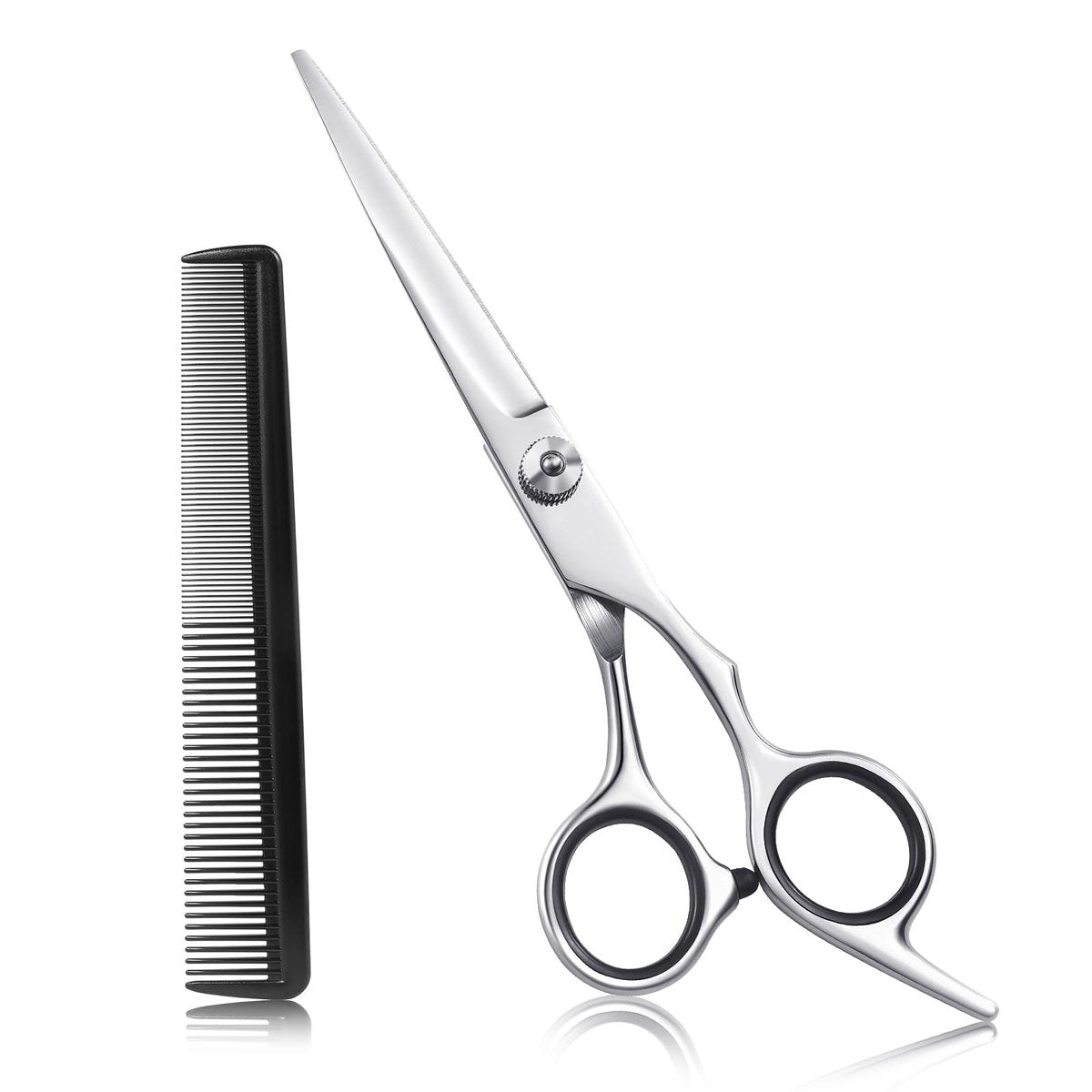 ESVIENS Haarschneideschere, 6,5" Edelstahl Friseurschere für Männer/Frauen, Professionelles Trimm-Scheren-Set für Salon und Zuhause, Scharfe Klinge für präzises Schneiden