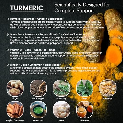 (2er Pack) Bio-Turmerikum Curcumin mit Schwarzem Pfeffer und Ingwer – Flüssige Turmeric-Extrakt-Tropfen (mit Zimt, Rosmarin) – Unterstützt Beweglichkeit und Flexibilität sowie Verdauungsgesundheit – 2x 30 ml