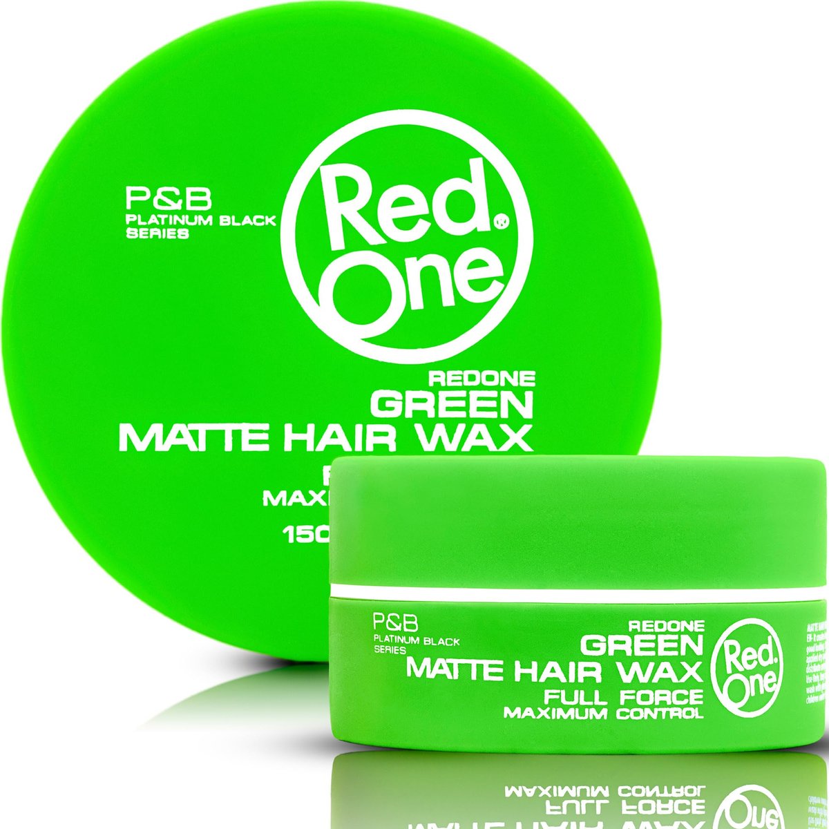 Redone Haarstyling Matte Wachs Grün 150ml | Ultra starker Halt & maximale Kontrolle | Mattes Finish ohne Glanz für Männer & Frauen | Kokosduft | Nicht fettend texturierend | Professionelles Barber Styling