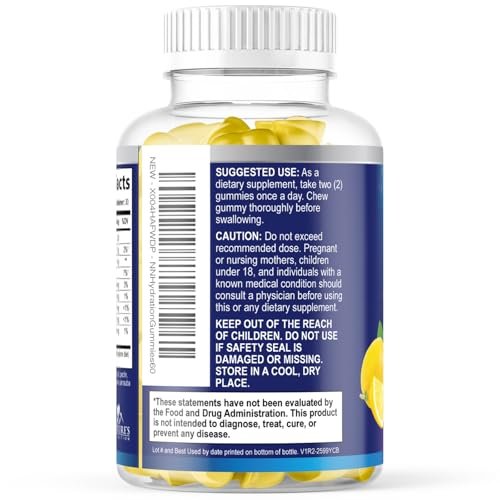 Hydration Electrolyte Gummies – Täglicher Flüssigkeitsersatz mit Mineralien, Kalium und echtem Salz – Vegan, Nicht-GVO – Leckerer Zitronengeschmack – 60 Gummis