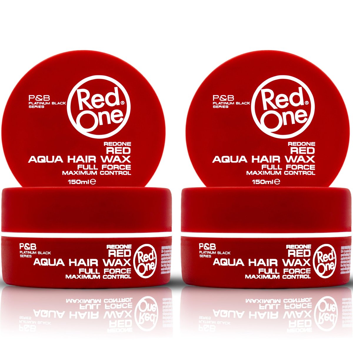 Redone Haarwachs Rot 150ml im 2er-Pack | Starker Halt & hoher Glanz | Haarstyling-Wachs für Männer & Frauen | Erdbeerduft | Gel-Wachs für Haare, Bart & Schnurrbart | Professioneller Langzeiteffekt