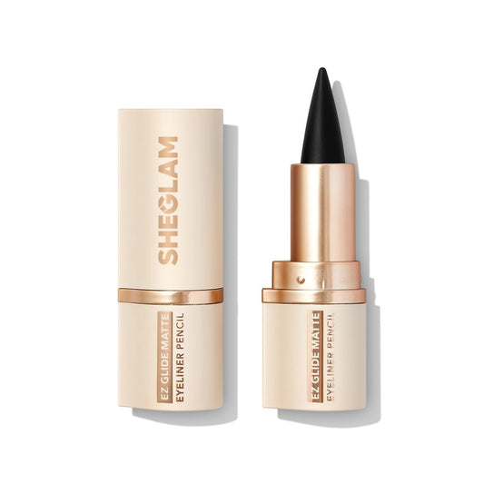 SHEGLAM Ez Glide Matte Eyeliner Pencil – Hochpigmentierter, wasserfester und langanhaltender schwarzer Eyeliner für präzise Cat-Eye-Looks