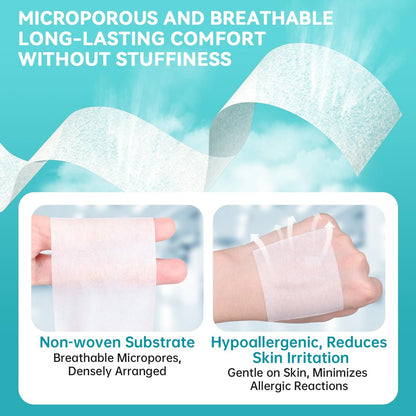 Dimora Paper Medical Tape 8 Rollen - Hypoallergenes weißes chirurgisches Klebeband für empfindliche Haut, atmungsaktives Erste-Hilfe-Wundband mit schmerzfreiem Entfernen, sichert Verbände und medizinische Geräte - 2" x 10 Yards