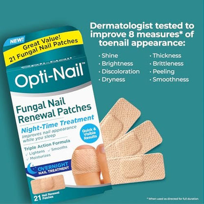 Opti-Nail Renewal Patches – 21 Nagelpflaster für die Nachtpflege zur Verbesserung des Nagelbilds im Schlaf