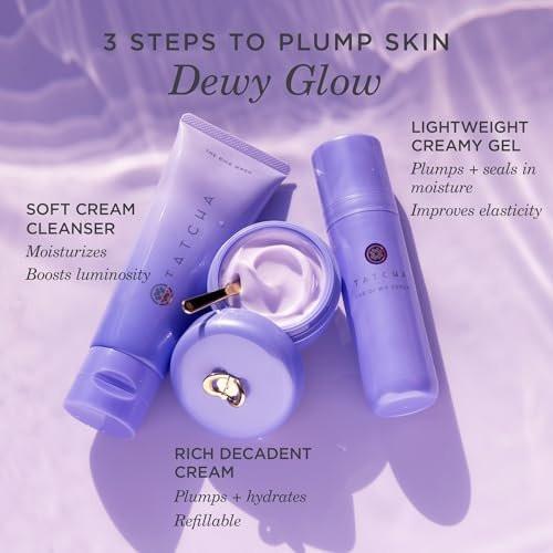 TATCHA The Dewy Serum – Feuchtigkeitsserum für trockene Haut mit Hyaluronsäure, Milchsäure und Squalan