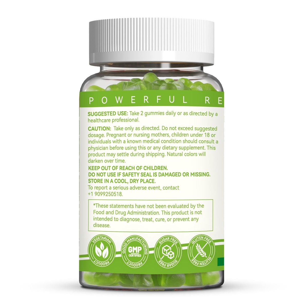 EAZGOO Chlorophyll Gummies – Zuckerfreie Chlorophyll Gummibärchen gegen Körpergeruch*, Immununterstützung für Frauen, Vegan, 60 Stück (Zitrone)