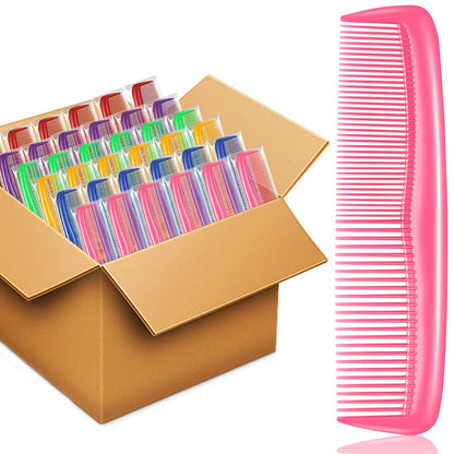 NICEMOVIC 120er Pack Haarkamm Bulk Set – Taschenkämme für Damen und Herren, bunte Grob- und Feinzahnkämme, einzeln verpackte Bulk-Kämme für Obdachlosenunterkünfte, Hotels, Pflegeheime, Wohltätigkeitsorganisationen