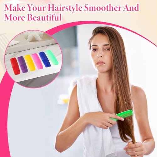 NICEMOVIC 120er Pack Haarkamm Bulk Set – Taschenkämme für Damen und Herren, bunte Grob- und Feinzahnkämme, einzeln verpackte Bulk-Kämme für Obdachlosenunterkünfte, Hotels, Pflegeheime, Wohltätigkeitsorganisationen